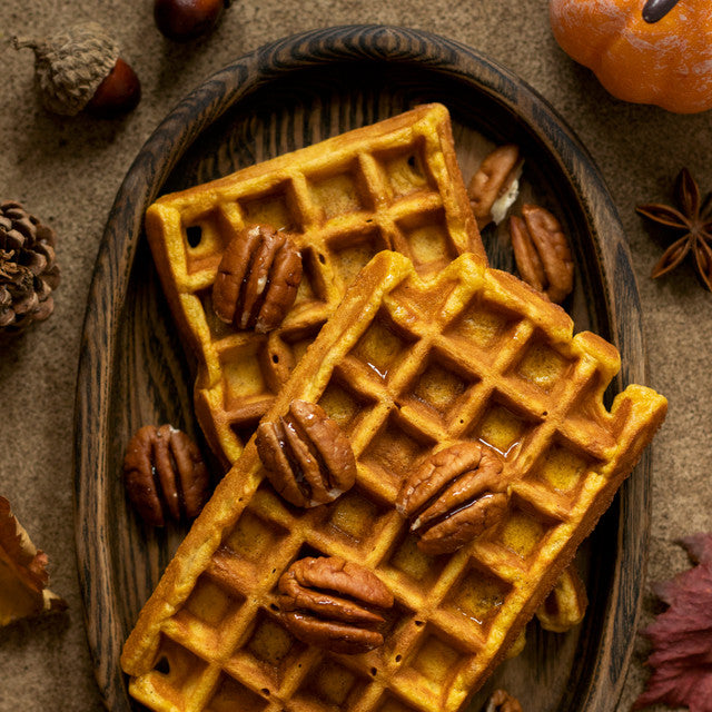 Pumpkin Pecan Waffles