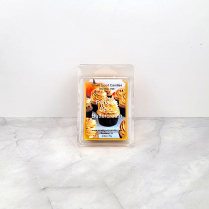 Pumpkin Spice Buttercream soy wax melt with cinnamon and vanilla scent
