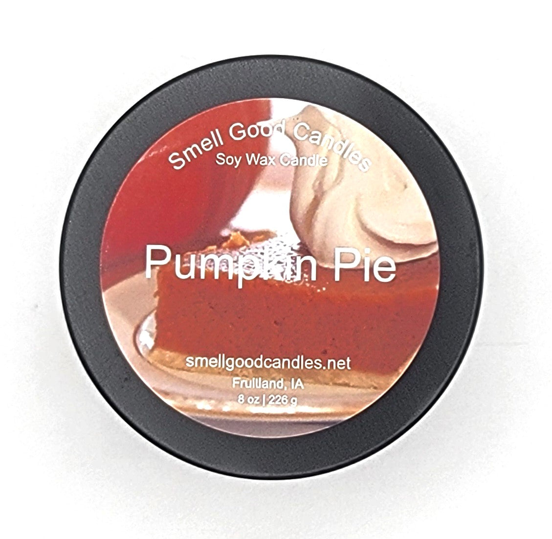 Pumpkin Pie 8oz Tin Scented Soy Wax Candle