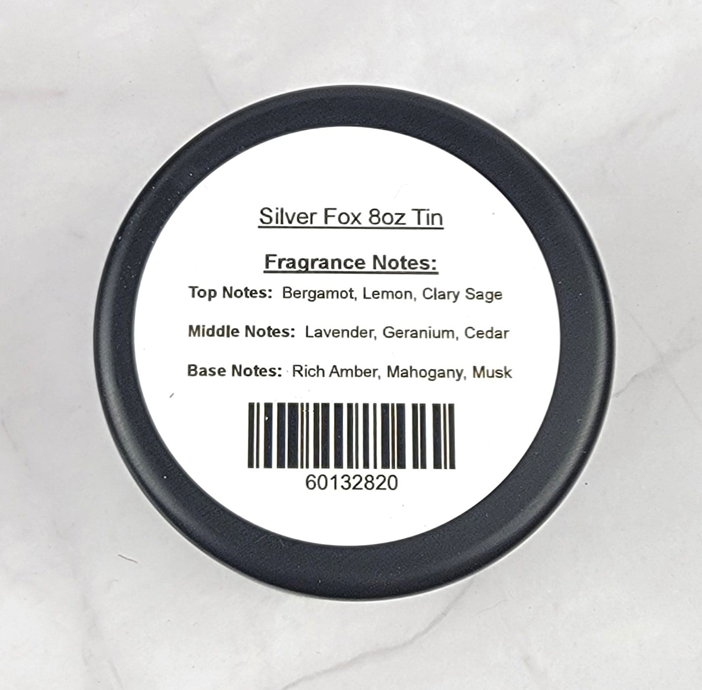 Silver Fox 8oz Tin Scented Soy Wax Candle