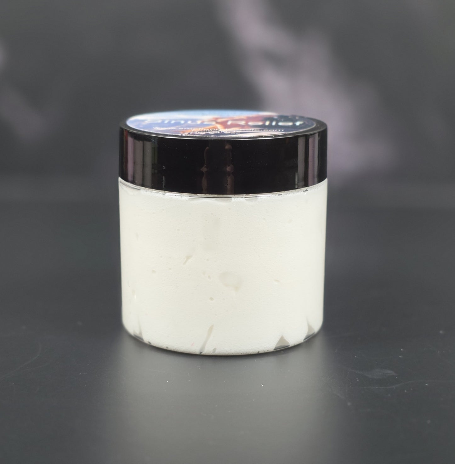 Cooling menthol and eucalyptus whipped lotion for sinus relief and soft skin