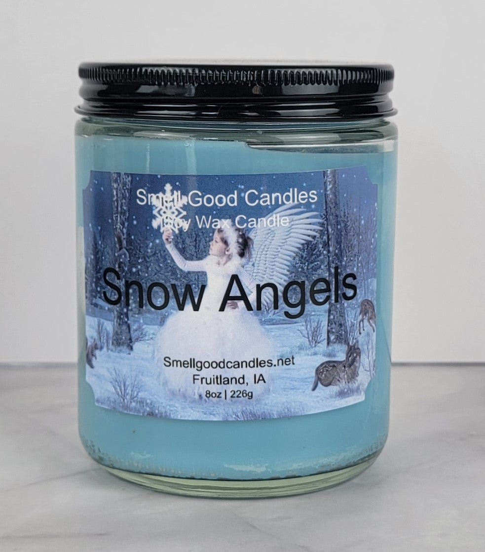 Snow Angels 8oz Jar Scented Soy Wax Candle