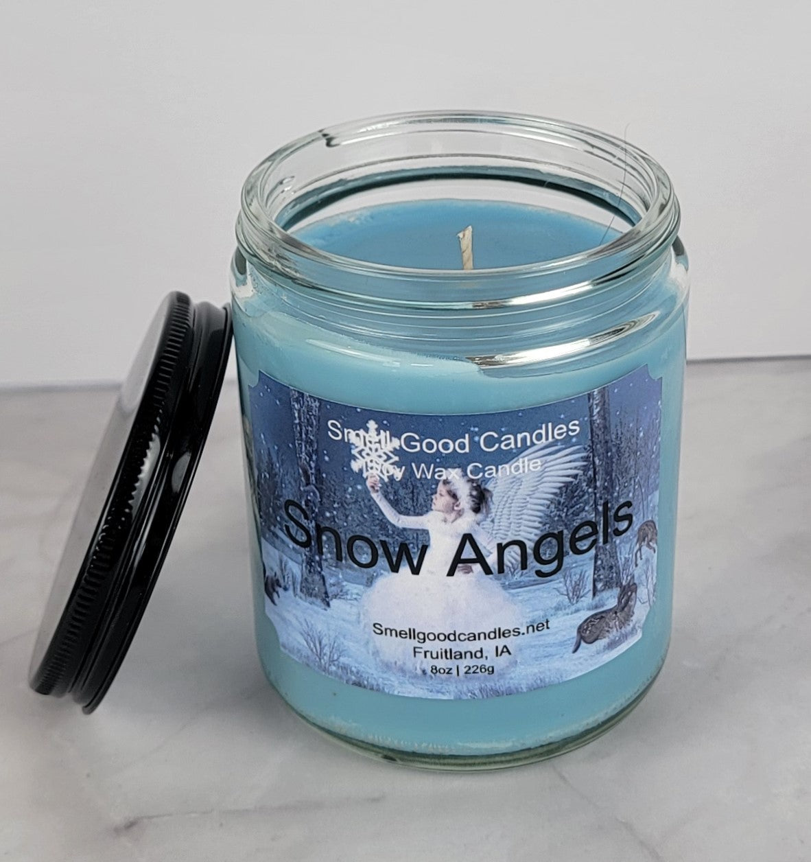 Snow Angels 8oz Jar Scented Soy Wax Candle