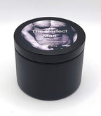 Luxury men’s scented candle featuring bergamot, vetiver, and frankincense.