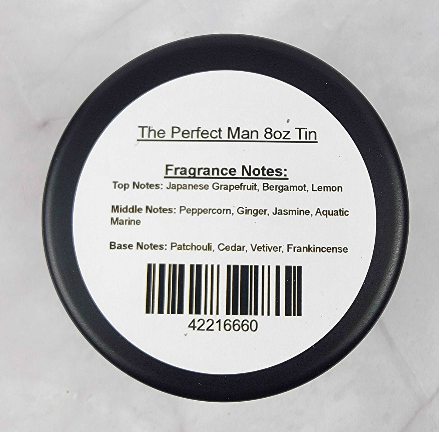 The Perfect Man 8oz Tin Scented Soy Wax Candle