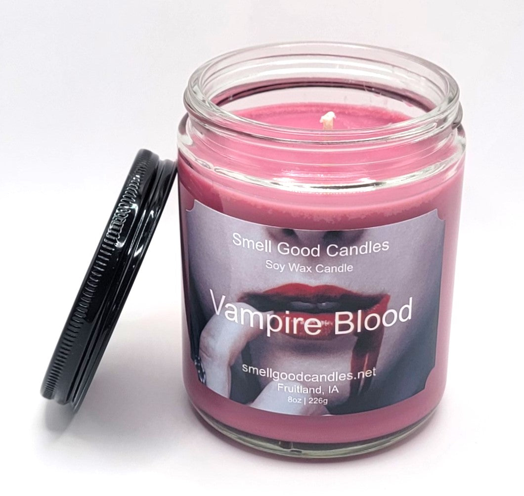 Vampire Blood 8oz Jar Scented Soy Wax Candle