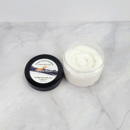 Cozy and comforting vanilla bean fragrance lotion