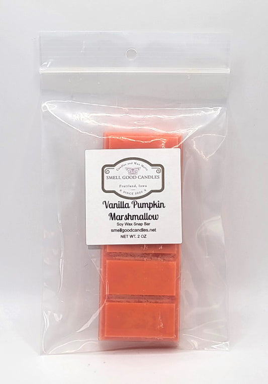 Vanilla Pumpkin Marshmallow Soy Wax Snap Bar