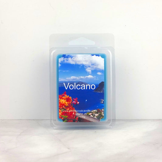 Luxurious Volcano Soy Wax Melt from Capri Blue, delivering a tropical and invigorating fragrance with a clean burn