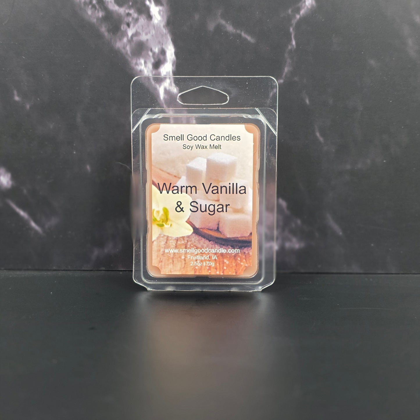 Sweet vanilla and sugar wax melt fragrance