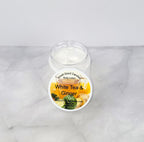White Tea & Ginger Whipped Body Lotion with a refreshing citrus and warm ginger scent